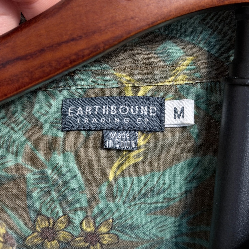 *SOLD* Vintage 90s Earthbound Trading Co 100% Cotton Button Down Shirt - M’s M - Picture 3 of 5